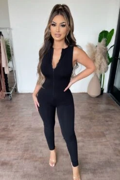 Kathy Sleeveless Jumpsuit(Black)