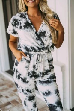 Emmy Tie Dye Jogger Jumpsuit -Layer Outfit 28720276406341 3