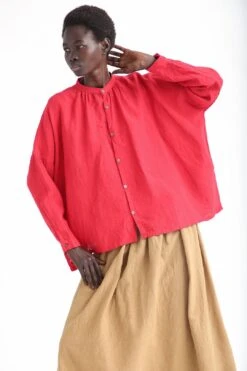 Linen Top In Red