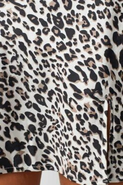 Laura Satin Mini Skirt Leopard -Layer Outfit 28744025210937 7