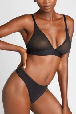 Sieve Triangle Bra In Black And In Buff And In Slate (3 Pack) -Layer Outfit 28763256717489 3
