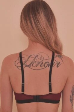 Regalia Hallie Wine & Black Lace Bra -Layer Outfit 28773918441520 5