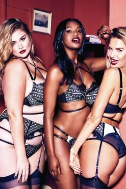 Sky Pearl Quarter Cup Lace Harness Core Bra -Layer Outfit 28773926109232 6