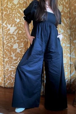 The Hamptons Jumpsuit In Caviar 20 The Hamptons Jumpsuit In Caviar -Layer Outfit 28784626237511 9