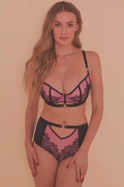 Emelda Lilac Ring Detail FB Satin And Lace Bra DD - H 7 Emelda Lilac Ring Detail FB Satin And Lace Bra DD - H -Layer Outfit 28784740368432 3
