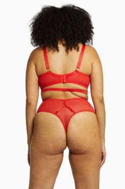 Playful Promises Madeleine Red Bondage Bra -Layer Outfit 28785117298736 14