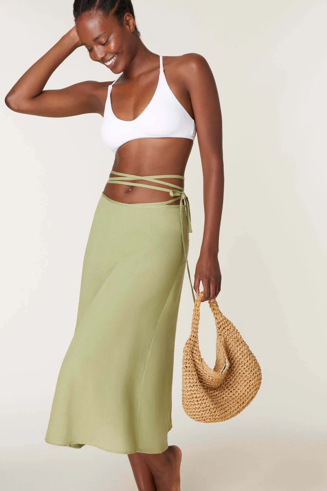 The Tavira Skirt - Linen - Ivy 3 The Tavira Skirt - Linen - Ivy