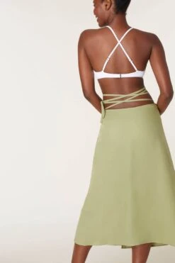 The Tavira Skirt - Linen - Ivy 7 The Tavira Skirt - Linen - Ivy -Layer Outfit 28824411996232 3