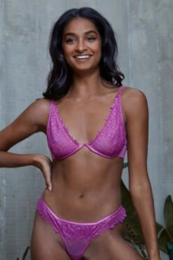 Margot Violet High Apex With Wire Lace Bra -Layer Outfit 28827908735024 1