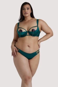 Ava 1/4 Cup Green Bra -Layer Outfit 28828603220016 13
