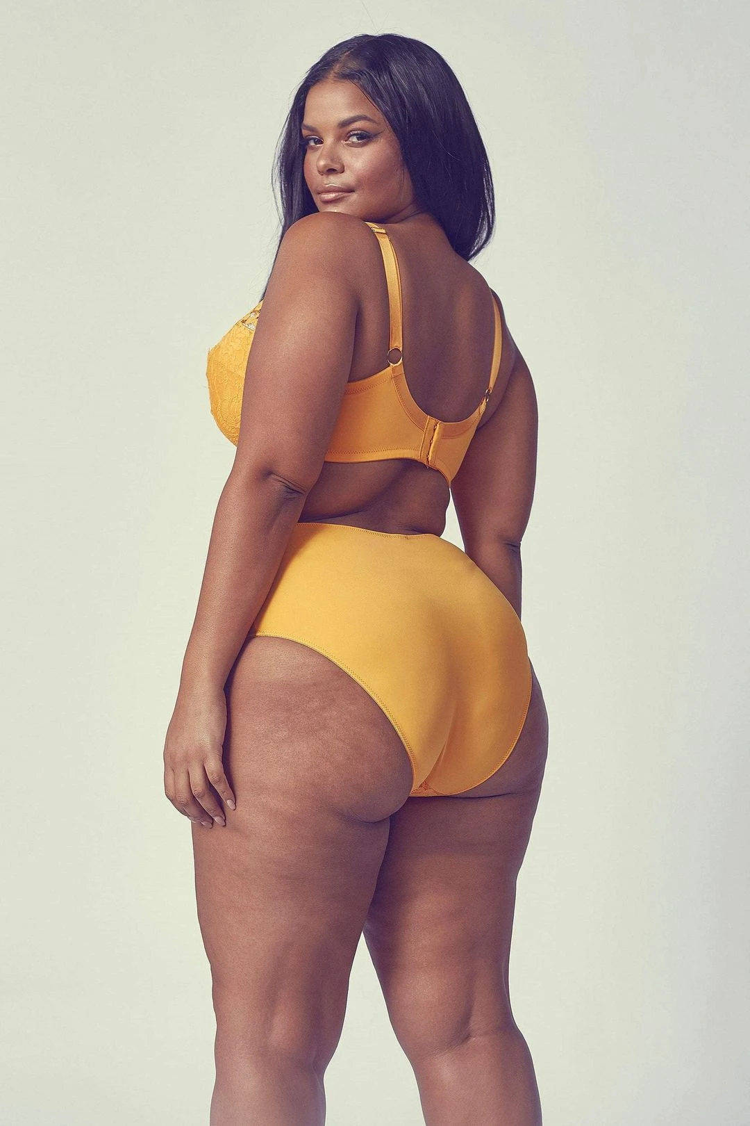 Aspen Mustard Lace Sling Bra 5 Aspen Mustard Lace Sling Bra - Image 3