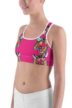 Day Of The Dead - Butterflies Sports Bra -Layer Outfit 28843775229987 6