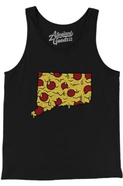 Connecticut Pizza State Men/Unisex Tank Top -Layer Outfit 28886338732116 3
