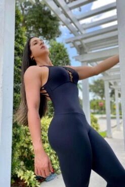 BUTT SCRUNCH BLACK WITH MASH JUMPSUIT 11 BUTT SCRUNCH BLACK WITH MASH JUMPSUIT -Layer Outfit 28888429199429 4