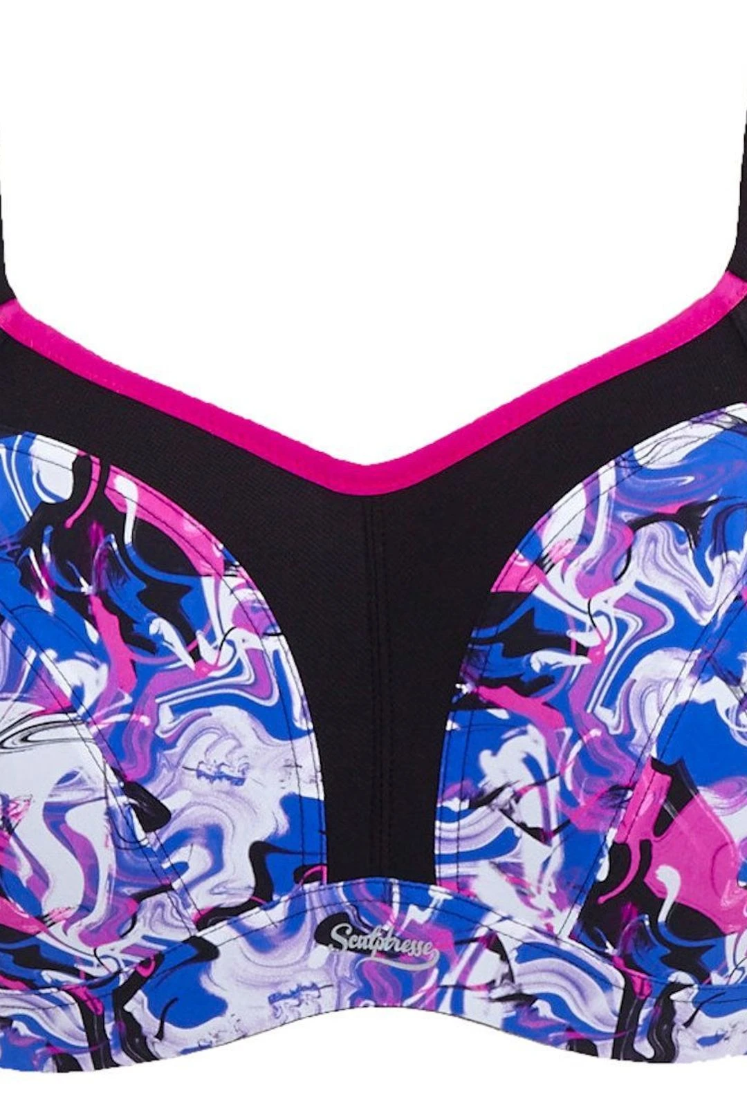 Panache Non Padded Sports Bra Liquid Waves 6 Panache Non Padded Sports Bra Liquid Waves - Image 4