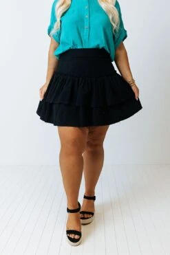 Exchanging Stories Skirt In Black Curves -Layer Outfit 28921380765770 2