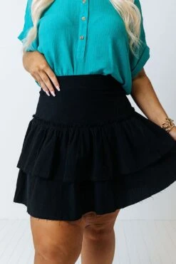 Exchanging Stories Skirt In Black Curves -Layer Outfit 28921380798538 3