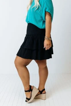 Exchanging Stories Skirt In Black Curves -Layer Outfit 28921380831306 4