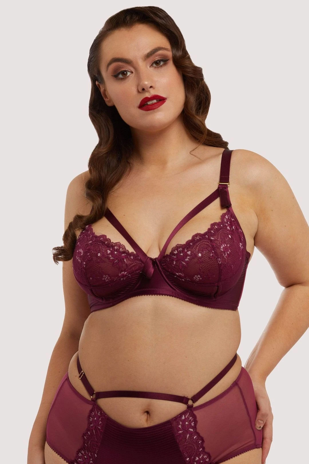 Madame X Dark Cherry Plunge Curve Bra 4 Madame X Dark Cherry Plunge Curve Bra - Image 2