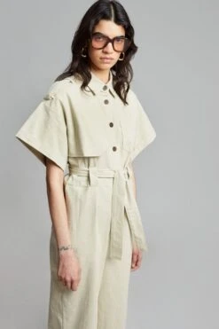 Prado Trench Jumpsuit - Sand -Layer Outfit 28951482106016 5