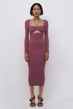 Ashton Marled Midi Skirt