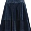 Double Ruffle Tiered Skirt- Blue -Layer Outfit 29012919091298 1