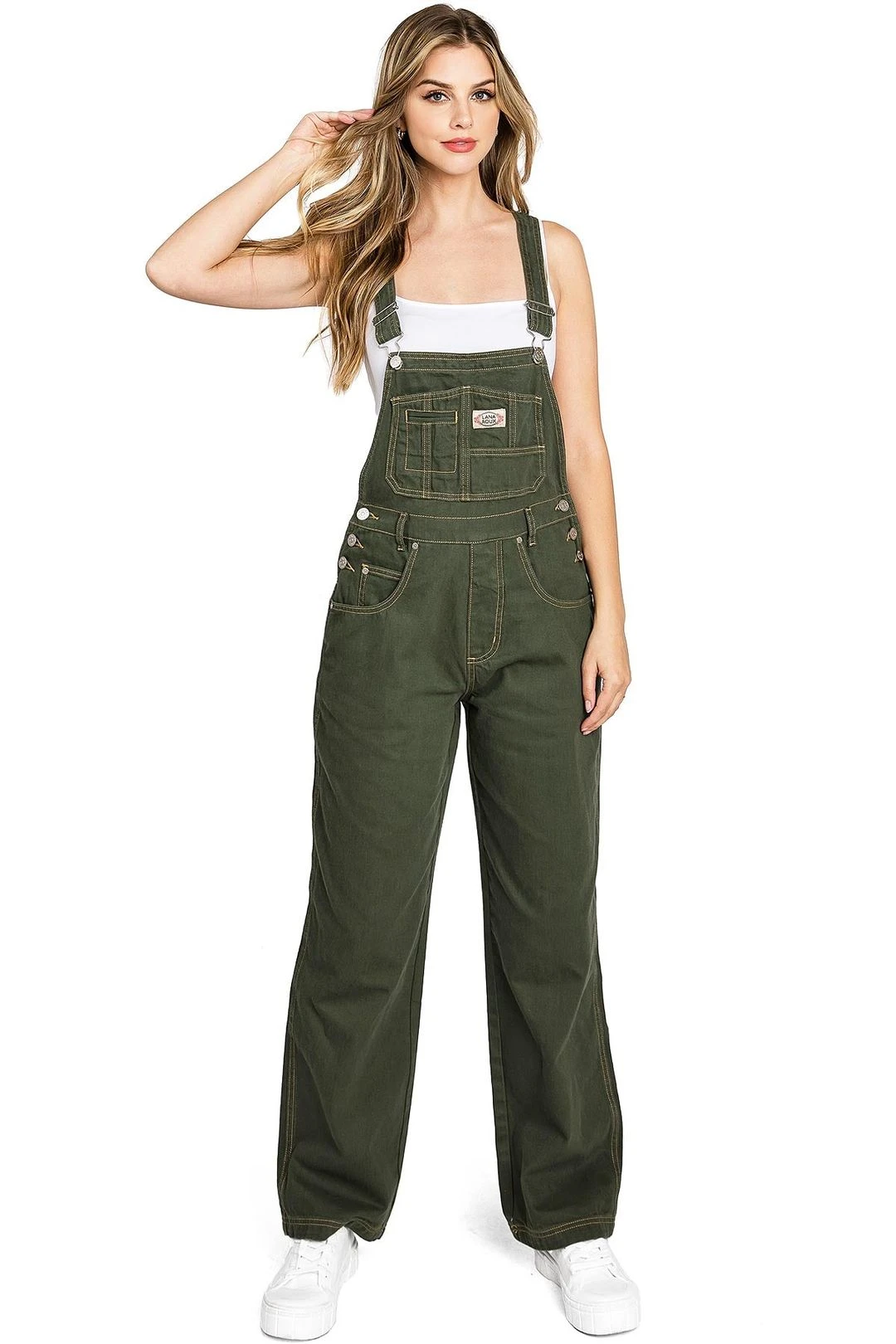 Lana Roux 90s Retro Revolt Utility Denim Twill Jumpsuit Overalls 6 Lana Roux 90s Retro Revolt Utility Denim Twill Jumpsuit Overalls - Image 4