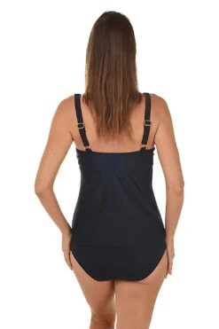 Shadow Palms Twist Front Tankini Top 9 Shadow Palms Twist Front Tankini Top -Layer Outfit 29093551013960 4
