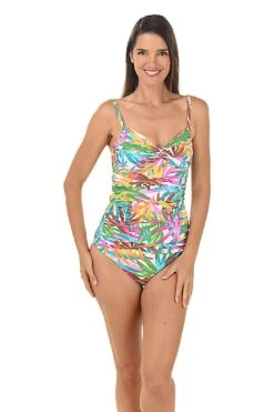 Fantasy Island Twist Front Tankini Top -Layer Outfit 29093584994376 2