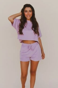 Whitewater Top In Lavender -Layer Outfit 29122429386825 4