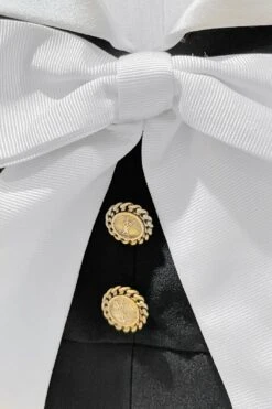 Saint Laurent Bow Backless Crop Top SS2022 -Layer Outfit 29149459906635 3