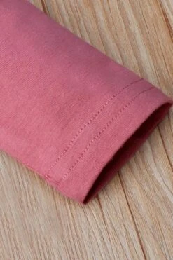 Sweet Solid Printed Fold Edge Long-sleeve Baby Jumpsuit With Headband -Layer Outfit 29248283541704 6