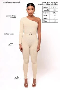 Bad At Love Jumpsuit - Cream 16 Bad At Love Jumpsuit - Cream -Layer Outfit 29289047654463 2