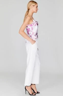 Toile Print Drape Front Camisole 9 Toile Print Drape Front Camisole -Layer Outfit 29314892070972 4