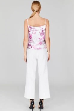 Toile Print Drape Front Camisole 8 Toile Print Drape Front Camisole -Layer Outfit 29314892103740 3