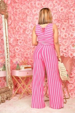 ALICIA JUMPSUIT HOT PINK (SLEEVELESS) 9 ALICIA JUMPSUIT HOT PINK (SLEEVELESS) -Layer Outfit 29337282216117 4