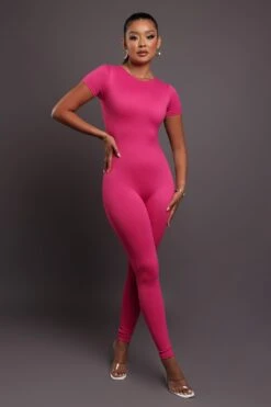 Serena Jumpsuit - Raspberry Pink -Layer Outfit 29360191864895 2