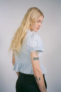 ELISE TOP IN POWDER BLUE 11 ELISE TOP IN POWDER BLUE -Layer Outfit 29391776972915 3