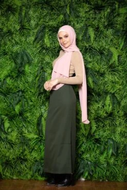 Jungle Green Pencil Maxi Skirt -Layer Outfit 29397655683147 5