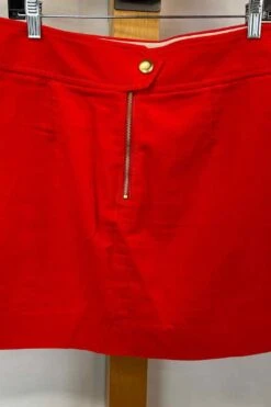J Crew Women's Size 10 Orange Solid Skirt