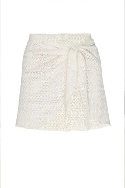 St. Barth's Skirt - Ivory Crochet -Layer Outfit 29476452991012 8