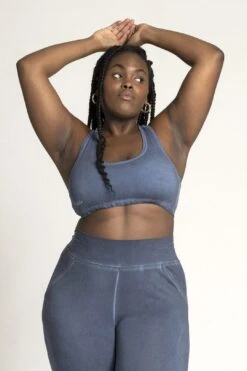 Stonewash Racer-Back Bra -Layer Outfit 29571198943412 5