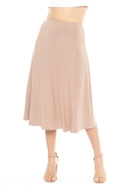 Midi A-Line Flowy Skirt | Comfortable Clothes For Women | S-5XL