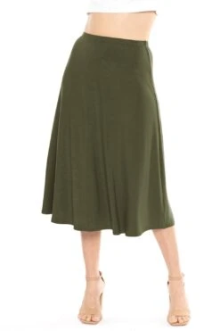 Midi A-Line Flowy Skirt | Comfortable Clothes For Women | S-5XL 15 Midi A-Line Flowy Skirt | Comfortable Clothes For Women | S-5XL -Layer Outfit 29575998373990 8