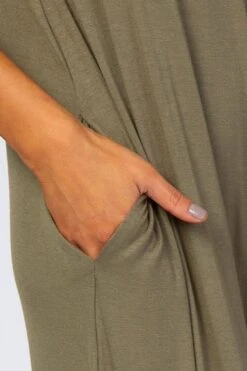 Light Olive Cross Back Wide Leg Jumpsuit 16 Light Olive Cross Back Wide Leg Jumpsuit -Layer Outfit 29578943856694 4