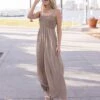 Faith Sleeveless Wide Leg Jumpsuit Taupe -Layer Outfit 29603986243686 1