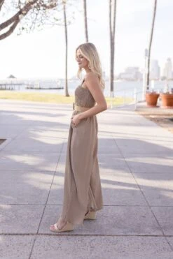 Faith Sleeveless Wide Leg Jumpsuit Taupe 15 Faith Sleeveless Wide Leg Jumpsuit Taupe -Layer Outfit 29603986276454 4