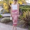 Josephine High Waisted Paisley Print Wrap Midi Skirt Pink 1 Josephine High Waisted Paisley Print Wrap Midi Skirt Pink -Layer Outfit 29603993026662 1