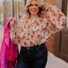 Style Statement Floral Top Curves
