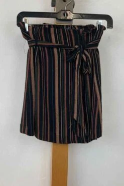 American Eagle Women's Size XS Black Stripe Skirt